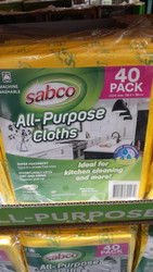 Sabco All- Purpose Cloths 40 Pack | Fairdinks