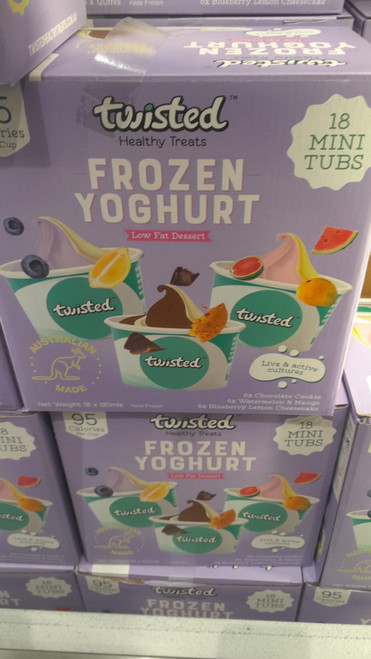 Twisted Healthy Treats Frozen Yoghurt 18 x 120ML | Fairdinks