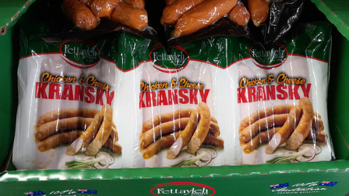 Fettayleh Foods Chicken & Cheese Kransky 3 x 400G (Halal) | Fairdinks