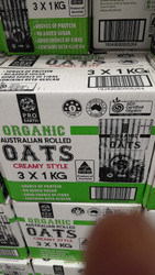 Pro Earth Organic Rolled Oats 3x1KG | Fairdinks