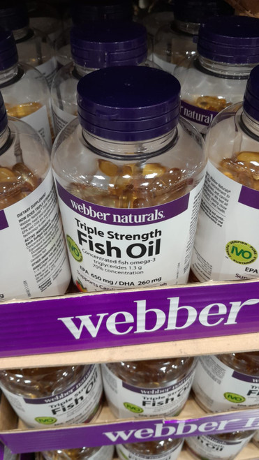 Webber Naturals Triple Strength Fish Oil - 120 Count | Fairdinks