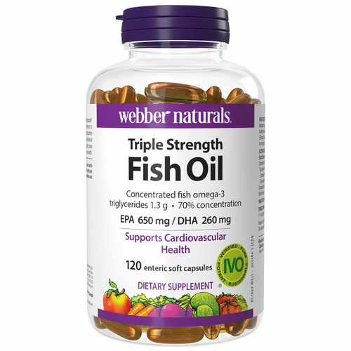 Webber Naturals Triple Strength Fish Oil - 120 Count | Fairdinks