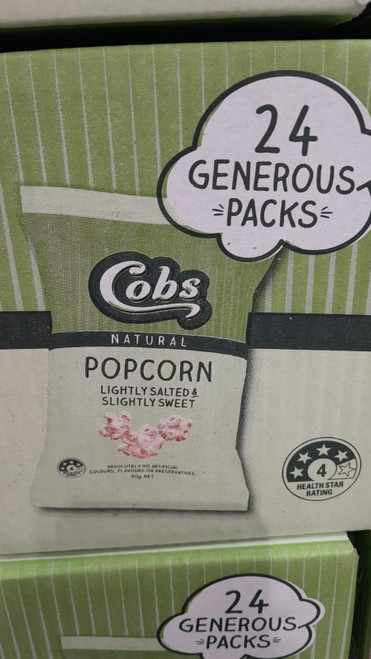 Cobs Popcorn Lightly Salted & Sweet 24x30G | Fairdinks