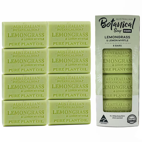 Australian Botanical Soap 200G x 8 Count - Lemongrass & Lemon Myrtle | Fairdinks