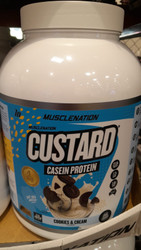 Muscle Nation Custard Protein 2.4KG - Cookies and Cream | Fairdinks