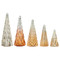 LED Glass Trees 5 Pack - Gold | Fairdinks