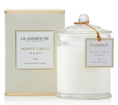 GlassHouse Triple Scented Candle 3 Pack x 350G - Monte Carlo | Fairdinks