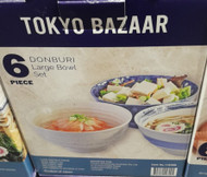 Tokyo Bazaar Japanese Donburi Bowls 6 Piece Set | Fairdinks