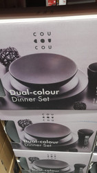 Cou Cou Dual-Colour Melamine Dinner Set 16 Piece | Fairdinks