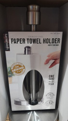 Kamenstein Paper Towel Holder With Tear Bar - Stainless Steel | Fairdinks
