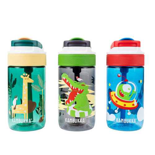 Kambukka Lagoon Kids Bottles 3 Pack x 400ML - Blue | Fairdinks