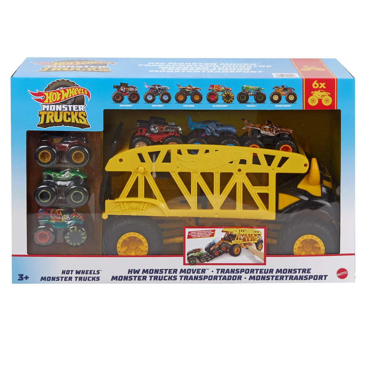 Hot wheels store train monster truck