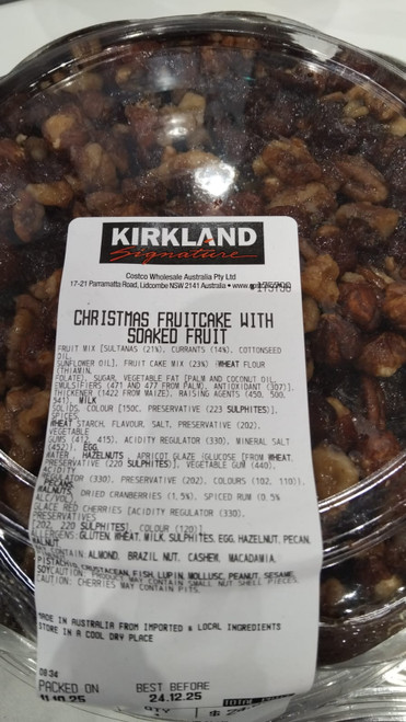 Christmas Fruitcake With Rum Soaked Fruit 1.7KG | Fairdinks