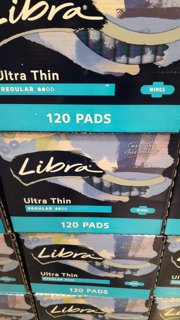 Libra Ultrathin Regular Pads With Wings 120 Pack | Fairdinks