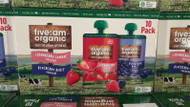 Five AM Organics Strawberry/Blueberry Pch 10x120G | Fairdinks