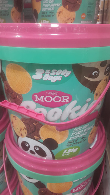Moor Cookies Assorted Choc Chip, Peanut Butter Shortbread 1.5KG | Fairdinks