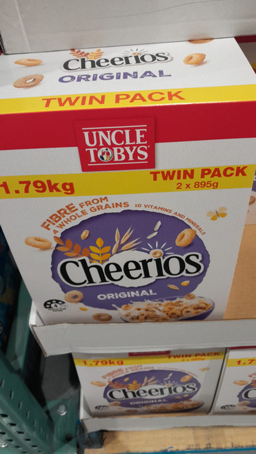 Uncle Tobys Cheerios Original 2 x 895g | Fairdinks