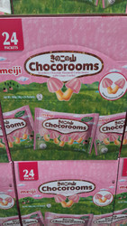 Meiji Chocorooms Strawberry 24x19G | Fairdinks