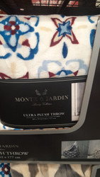Monte & Jardin Ultra Plush Throw Size: 152CM x 177CM | Fairdinks