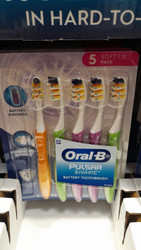Oral-B Pulsar Battery Toothbrush - 5 Pack | Fairdinks