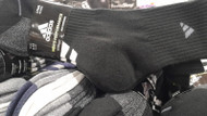 Adidas Men's 1/4 Crew Sock 4PK Sizes: 6-12 Black | Fairdinks