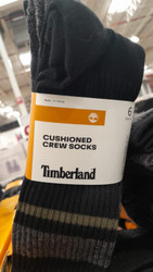Timberland Men's All Season Sock 6PK Sizes: 6- 12 | Fairdinks