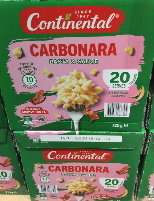 Continental Creamy Bacon Carbonara 5x145G | Fairdinks