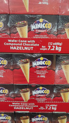 Minicco Cornet Hazelnut 24x25G | Fairdinks
