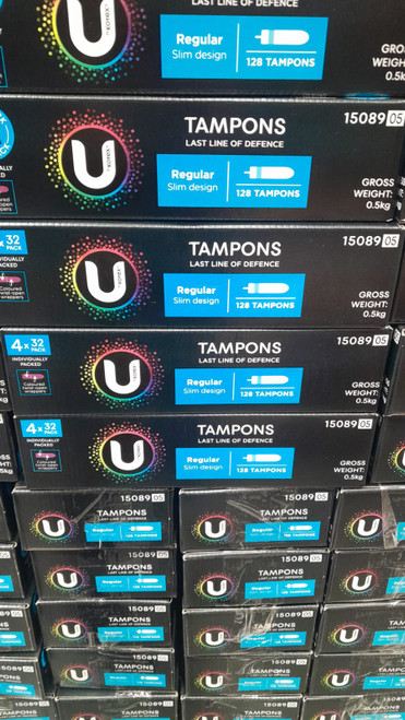 U By Kotex Regular Tampons 128 Pack | Fairdinks