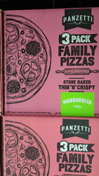 Panzetti Family Margherita Pizza 3x480G - 1.44KG | Fairdinks