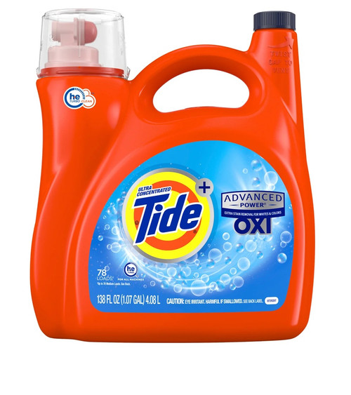 Tide Oxi Advanced Power Laundry Liquid 4.08L (78 Loads) | Fairdinks