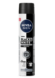 Nivea Men Deodorant 72 HR Black & White 6 x 250ML | Fairdinks