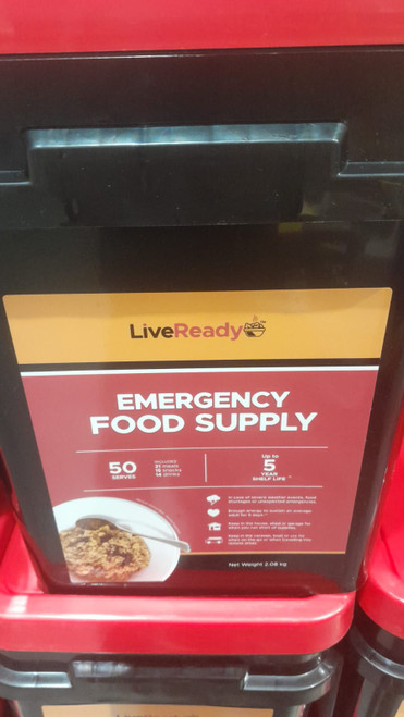 Liveready Emergency Food Supply 50 Serve | Fairdinks