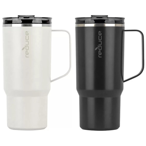 Reduce Hoti Travel Mugs 2 Pack x 710ML - Black & White | Fairdinks