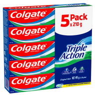 Colgate Triple Action Toothpaste 5 x 210G | Fairdinks