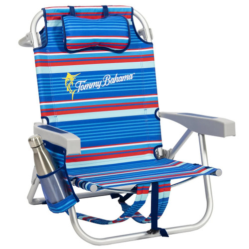 Tommy Bahama Backpack Chair-Blue (Single) | Fairdinks