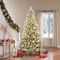 Artificial Christmas Tree Flocked Micro LED Lights 7.5'/2.3M | Fairdinks