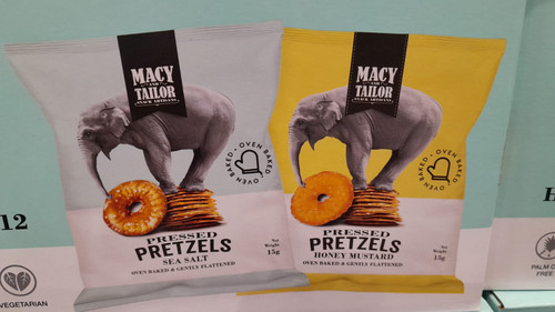 Macy & Tailor Pretzels Sea Salt & Honey Mustard 24 x 15G | Fairdinks