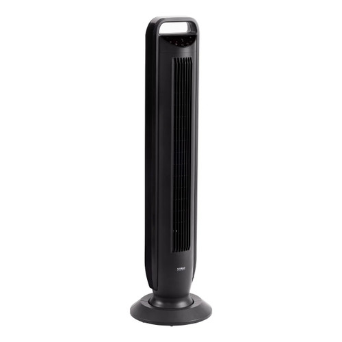 Seville Oscillating Tower Fan With Touch Control in Black | Fairdinks