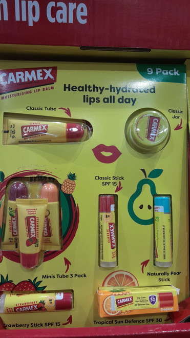 Carmex Moisturising Lip Balm 9 Pack | Fairdinks