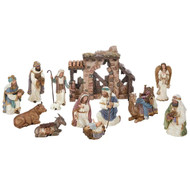 Kirkland Signature Hand-Painted Nativity Set 14 Piece | Fairdinks