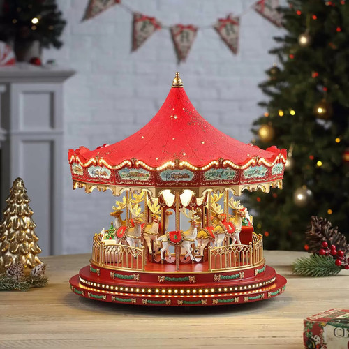 Mr Christmas Nostalgic Deluxe Carousel | Fairdinks