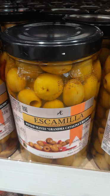 Escamilla Pitted Green Olives 1.8KG | Fairdinks