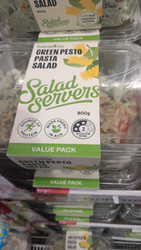 Salad Servers Green Pesto Pasta Salad 800G | Fairdinks