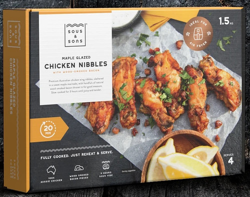 Sous & Sons Maple Glazed Chicken Nibbles 1.5KG | Fairdinks