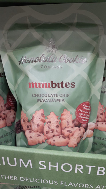 Honolulu Cookie Company Chocolate Chip Macadamia Mini Bites 454G | Fairdinks