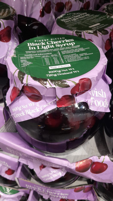 Lovish & Food Pitted Black Cherries 1.6KG | Fairdinks