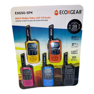 Ecoxgear 5PX Handheld Radios 80 UHF, 3KM Range, 20 HRS | Fairdinks