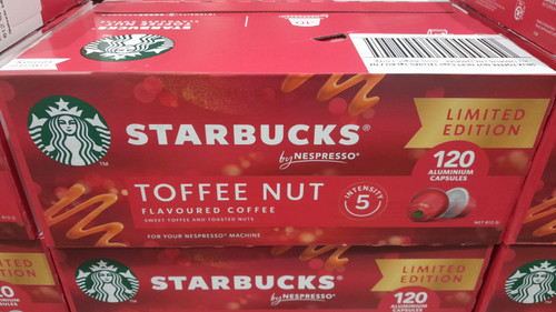 Starbucks By Nespresso Coffee Capsules Toffee Nut 120PK | Fairdinks