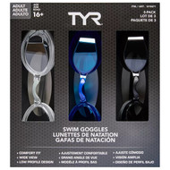 Tyr Adult Goggles 3 Pack | Fairdinks